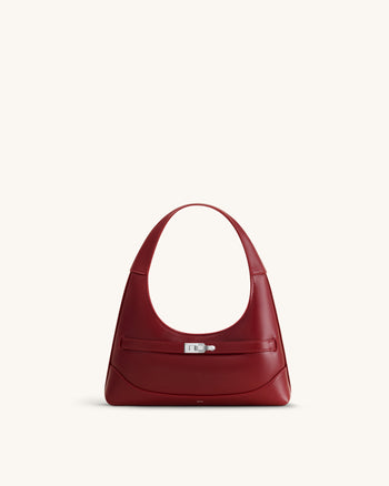 Noelle Sac porté épaule ceinturé - Bordeaux foncé
