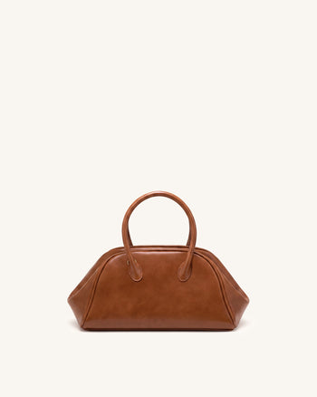Veda Sac bowling finition vintage - Marron selle