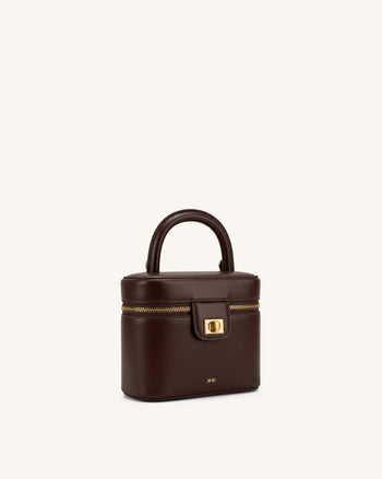 Cosima Vanity Case - Marron chocolat