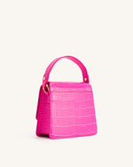 FAE Sac à main Bandoulière - Croco Rose Vif