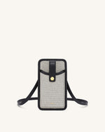 Aylin Sac Téléphone Portable - Noir Canevas