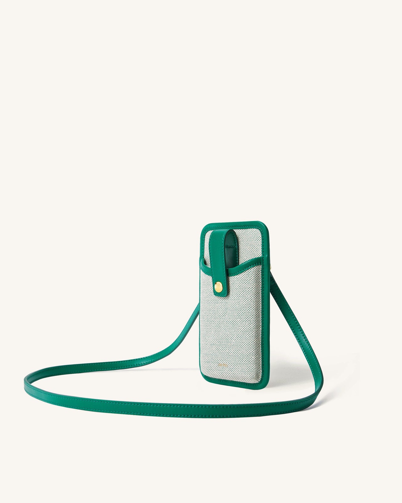 Aylin Sac Téléphone Portable - Vert Foncé Canevas
