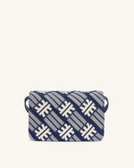 Maze Sac À Main en Tricot Jacquard FEI - Marine