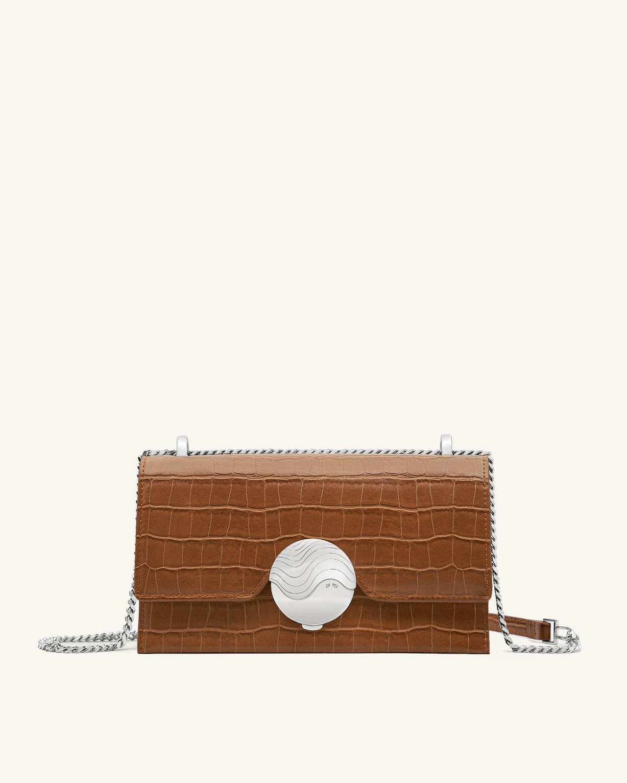 Jade Sac Bandoulière - Marron Effet Croco