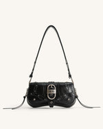 Le sac à bandoulière écrasé Joy - Noir