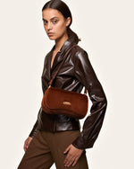 Sac à épaule en fausse fourrure Joy - Caramel