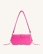 Le sac à bandoulière écrasé Joy - Rose vif