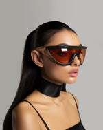 Lunettes de soleil à monture D Angelica - Vert