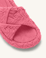 Sandale à plateforme tissée Lilah - Rose Rouge
