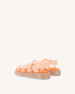 Sandale à plateforme Piper - Beige & Orange
