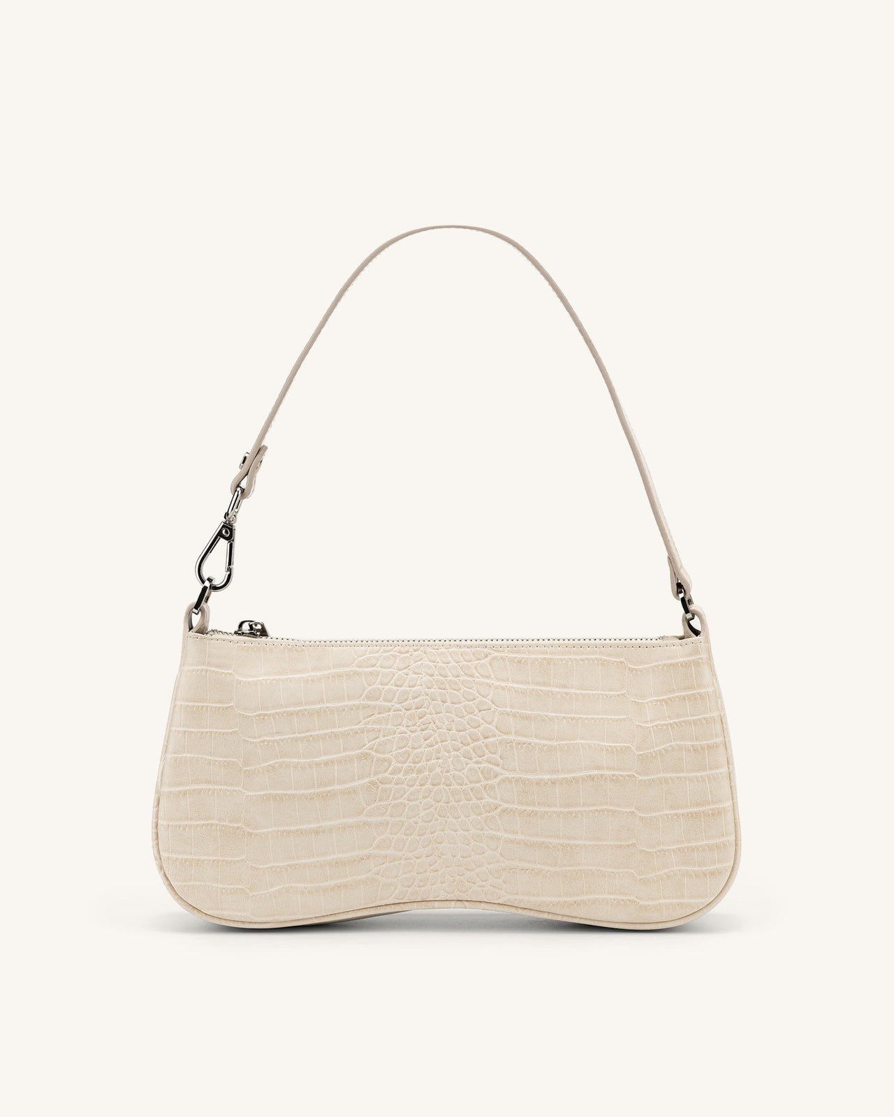 Sac Bandoulière Eva - Beige Effet Croco