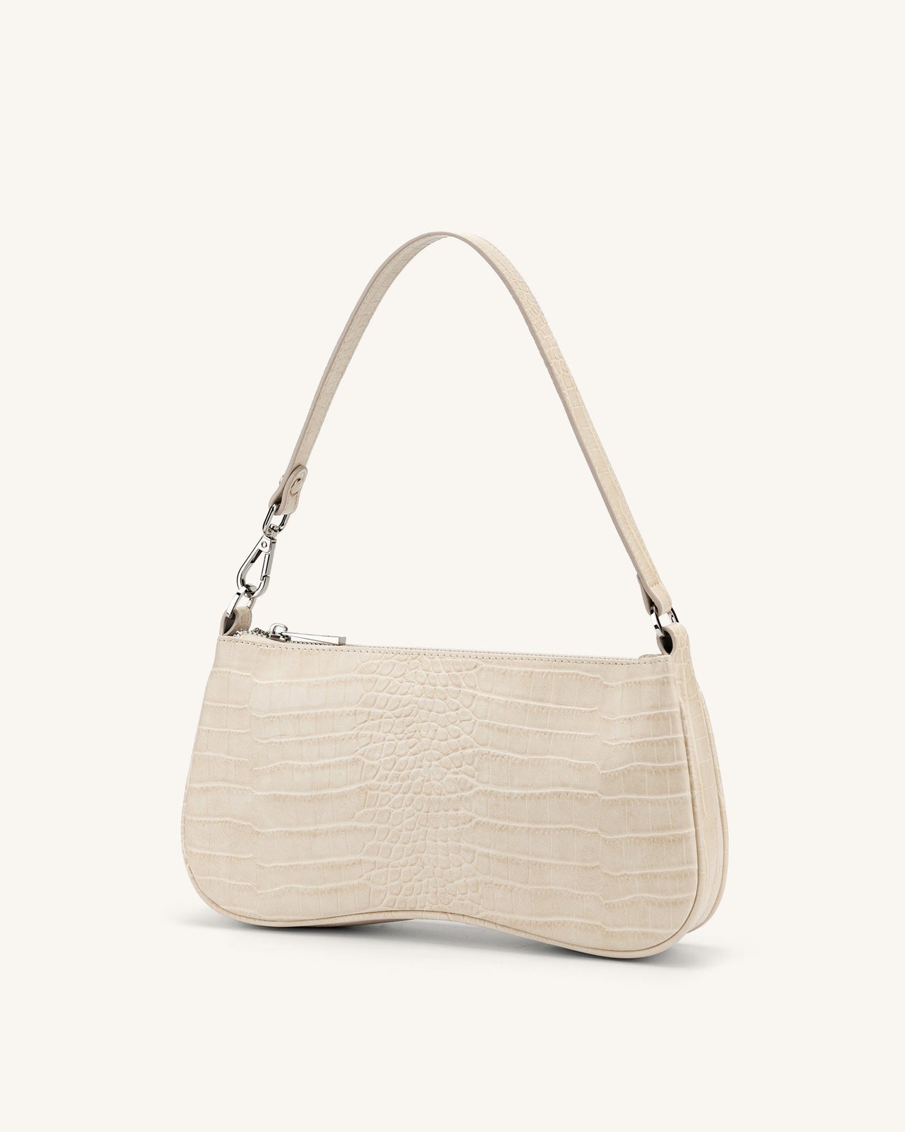 Sac Bandoulière Eva - Beige Effet Croco