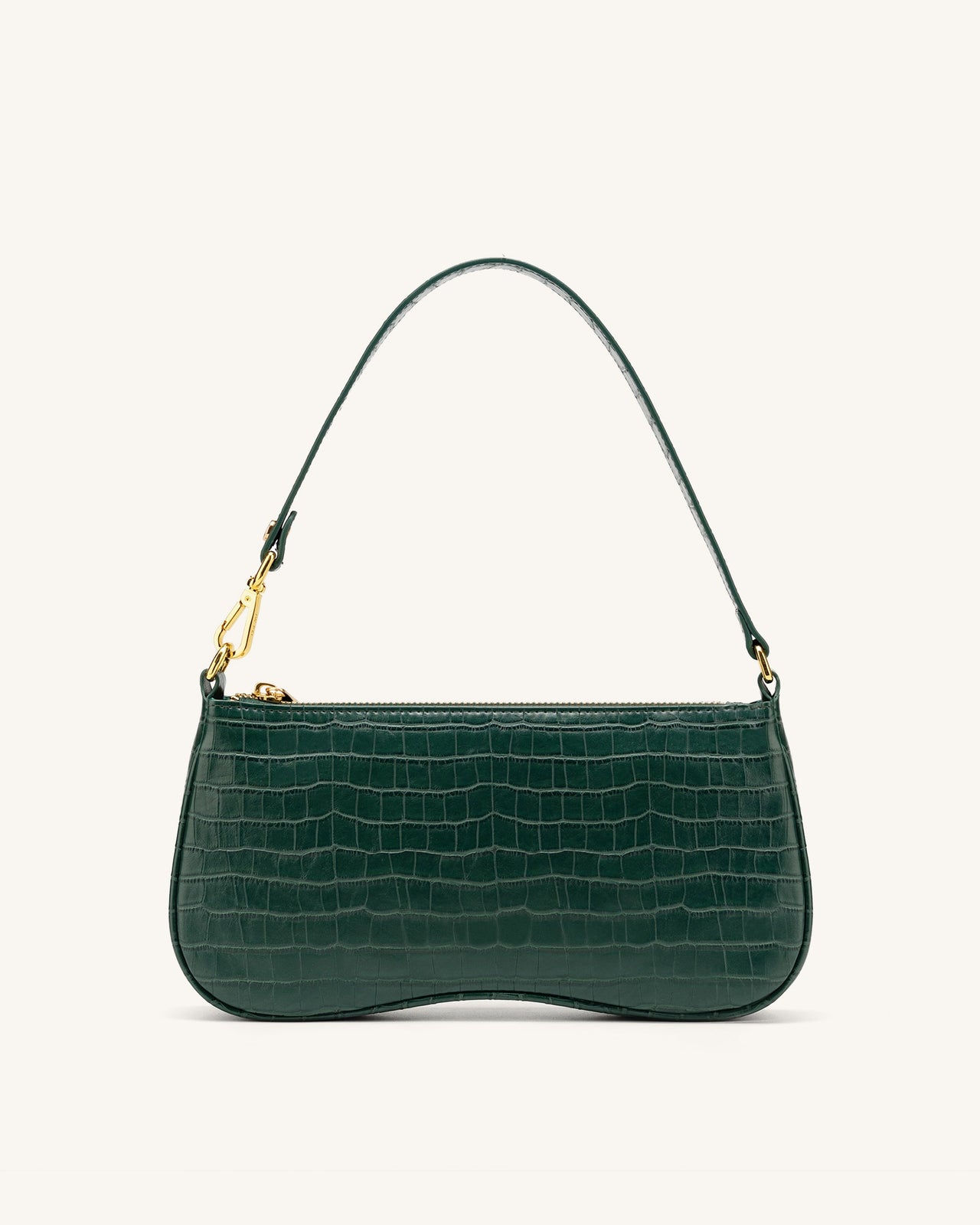 Sac Bandoulière Eva - Vert Foncé Effet Croco