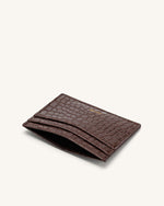 Porte-Cartes - Marron Effect Croco