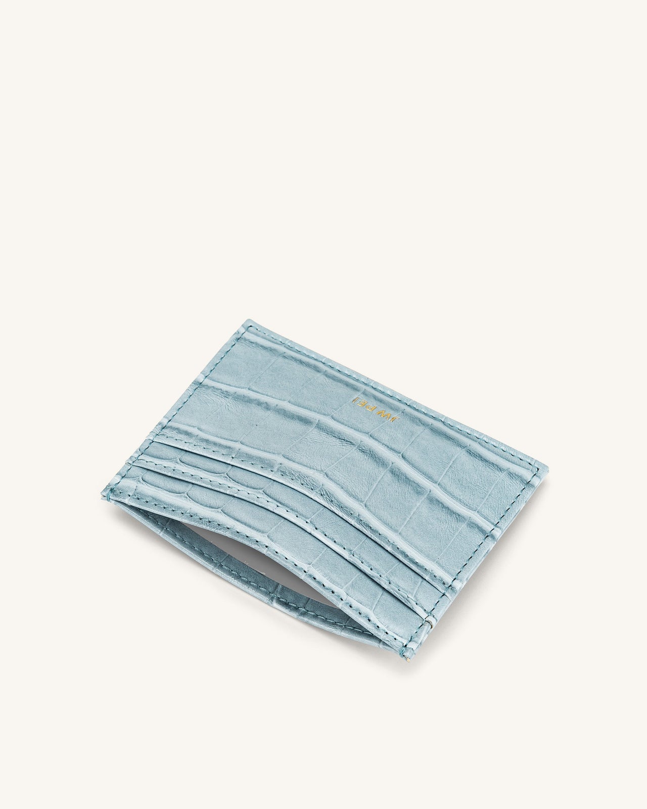 Porte-cartes - Glace Bleu Effect Croco