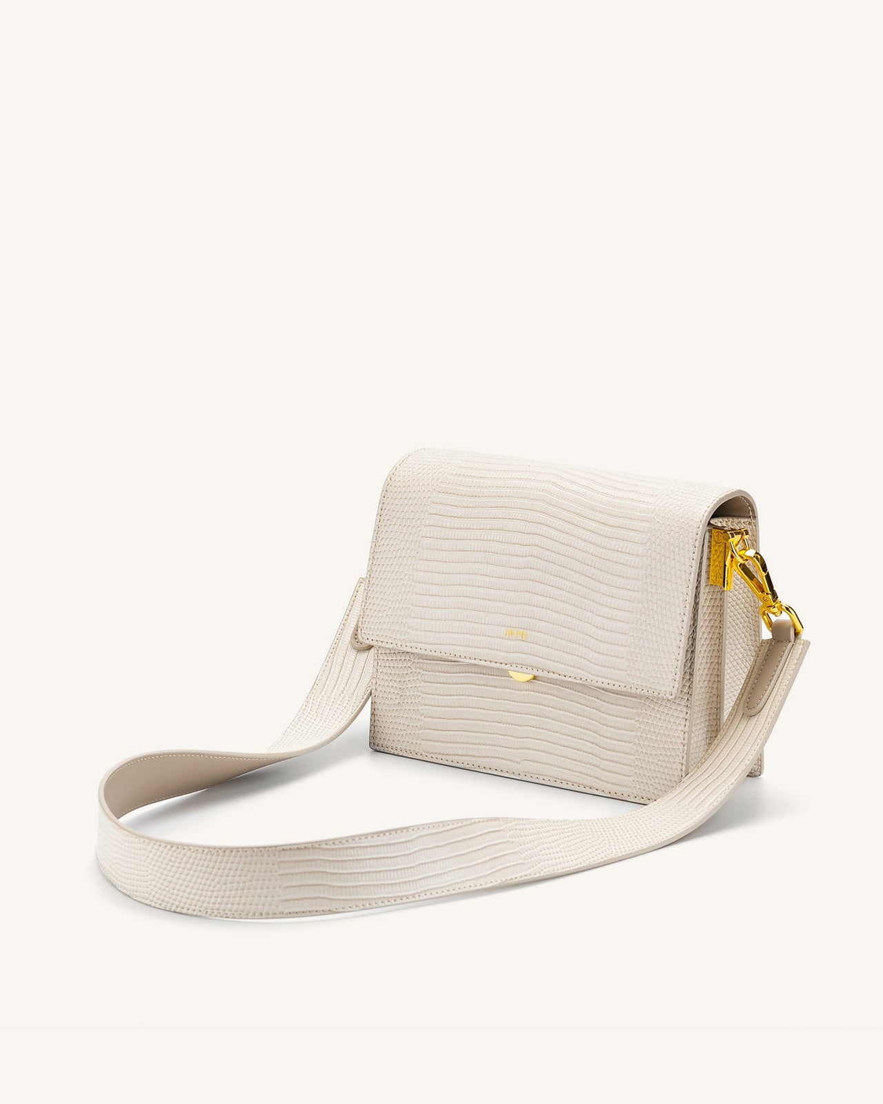 Sac Mini Flap - Ivoire Effet Lézard