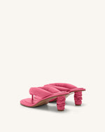 Sandale Talia Puffed - Rose Rouge