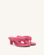 Sandale Talia Puffed - Rose Rouge