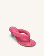 Sandale Talia Puffed - Rose Rouge