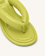 Sandale Talia Puffed - Vert Citron