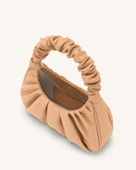 Sac à main hobo Gabbi plissé - Sucre canne