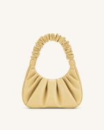 Sac à main hobo Gabbi plissé - Beurre