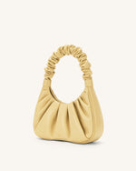 Sac à main hobo Gabbi plissé - Beurre