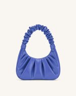Sac à main hobo Gabbi plissé - Bleuet