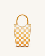FEI Sac De Téléphone En Damier Dégradé - Orange