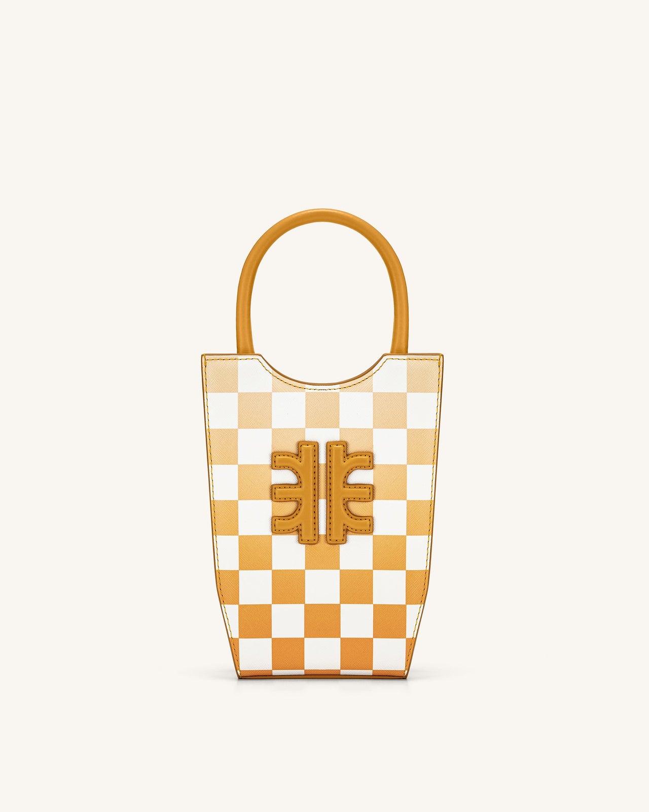 FEI Sac De Téléphone En Damier Dégradé - Orange