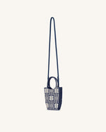 FEI Sac De Téléphone En Tricot Jacquard - Marine