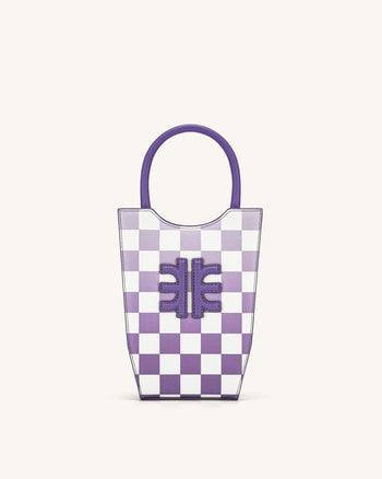 FEI Sac De Téléphone En Damier Dégradé - Violet