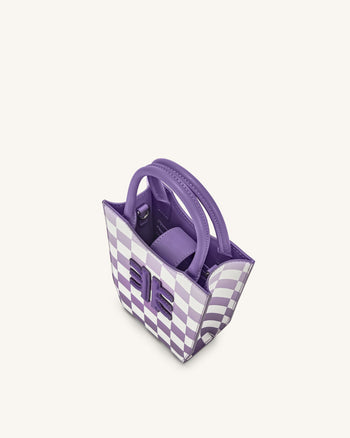 FEI Sac De Téléphone En Damier Dégradé - Violet