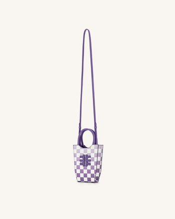 FEI Sac De Téléphone En Damier Dégradé - Violet