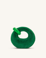 Abacus - Mini sac à main en fausse fourrure - Vert Gazon