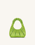 Sac à main Gabbi en cristal artificiel à rabat moyen  - Vert