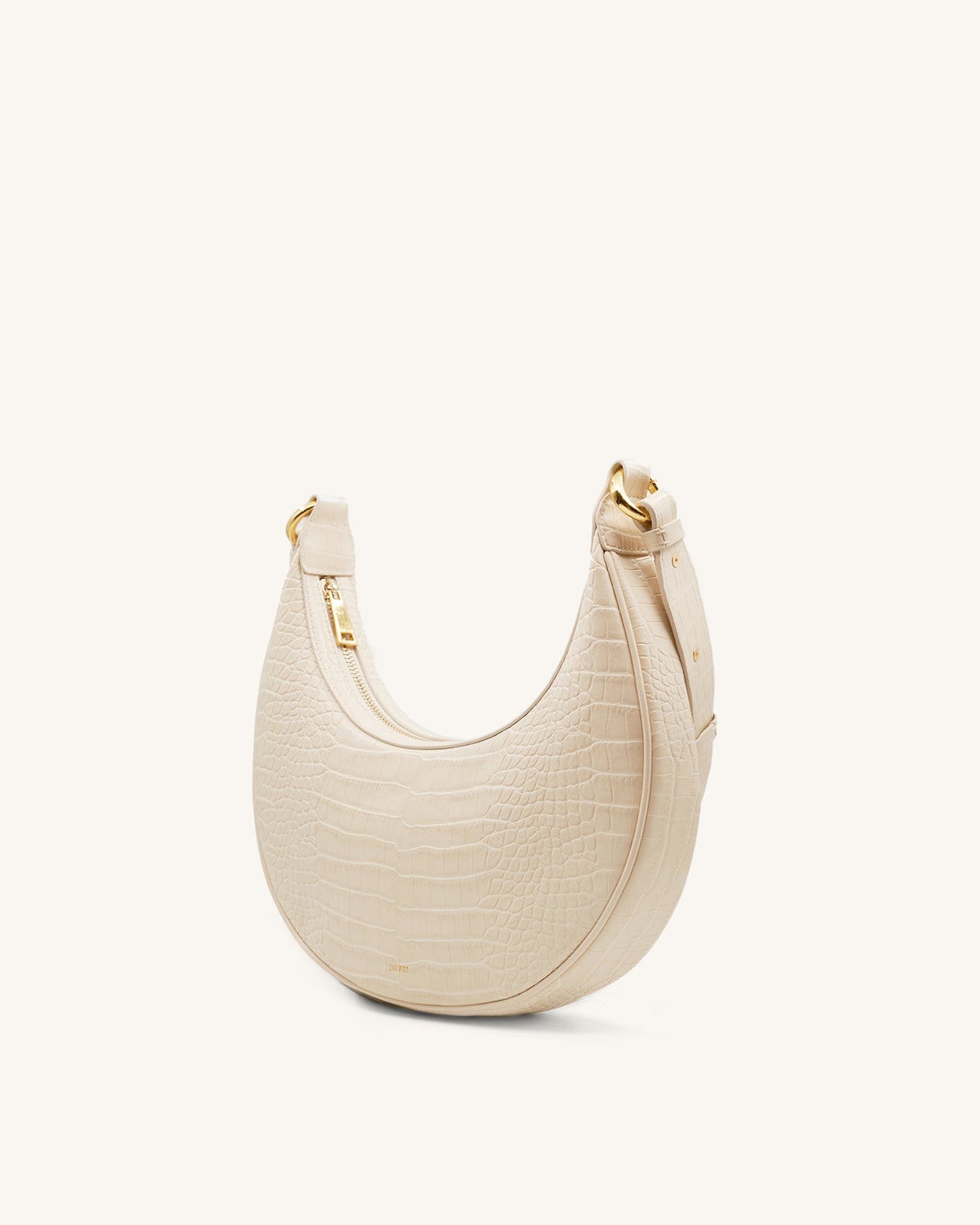 Sac porté épaule Carly - Beige Effet Croco