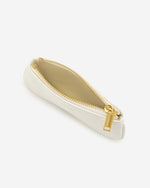 Eva porte-monnaie - Blanc Effet Lézard