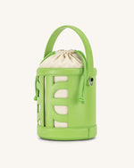Sac à seau en cuir FEI à découpes - Vert Citron