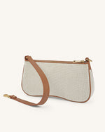Sac Bandoulière Eva - Beige Canevas