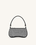 Sac à bandoulière Eva en cristal artificiel - Noir