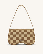 Sac à Bandoulière Tricoté Becci - Marron & Beige