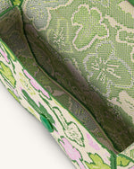 Sac à bandoulière en tricot Becci - Collection fleurie - Lime & Vert & Rose & Ivoire