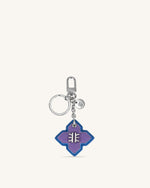 Porte-Clés et Breloque de Sac Rhombus - Violet & Bleu Classique