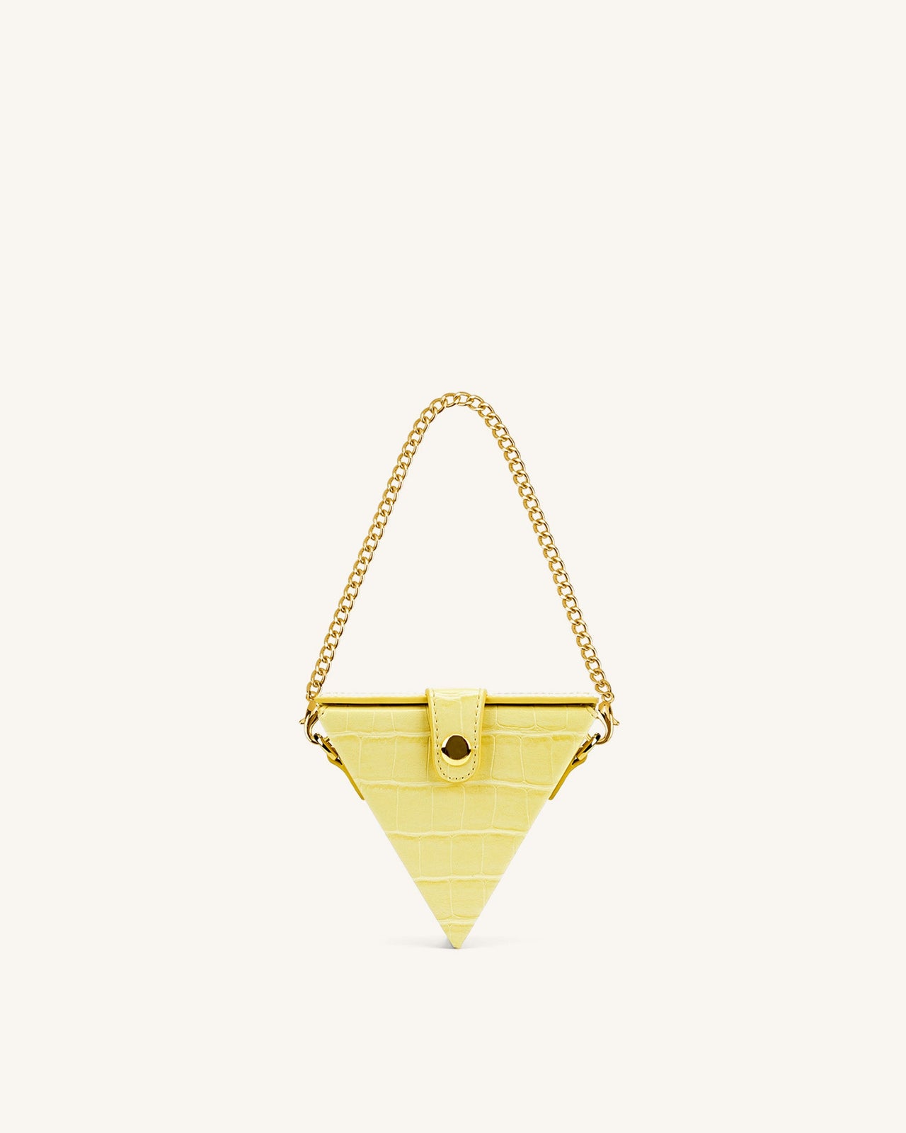 Triangle Mini Sac Boite  - Jaune