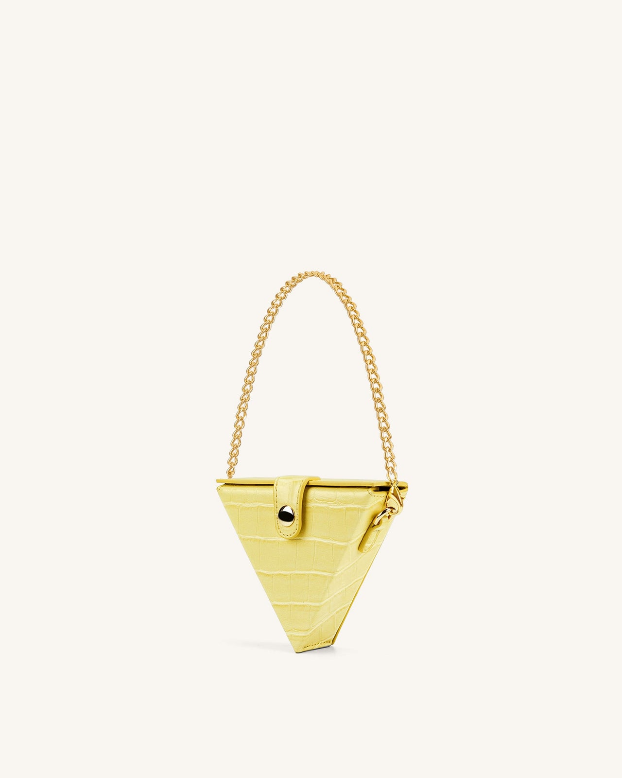 Triangle Mini Sac Boite  - Jaune