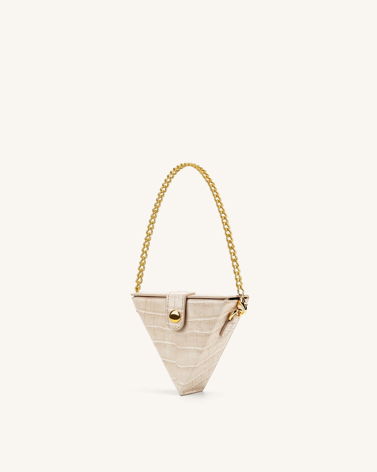 Triangle Mini Sac Boite  - Beige