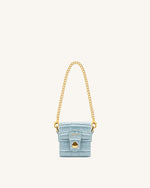 Square Mini Sac Boite  - Glace Bleu