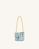 Square Mini Sac Boite  - Glace Bleu
