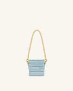 Square Mini Sac Boite  - Glace Bleu